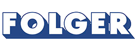 Logo de Folger. Marca de brazos hidráulicos para tractores
